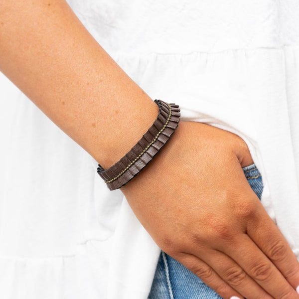 Hard To PLEATS ~ Brass Bracelet