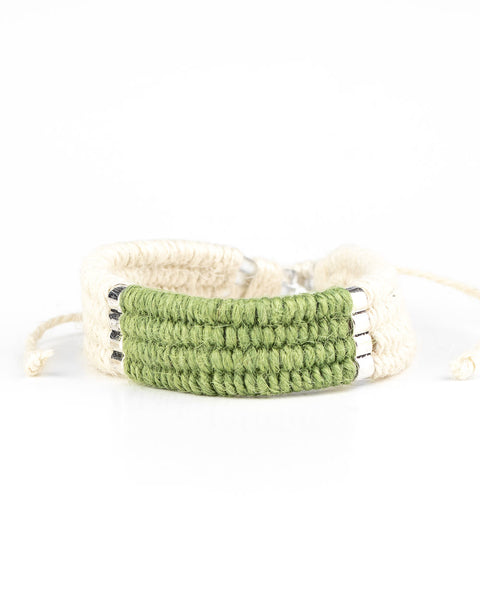 Hot Cross Bungee ~ Green Bracelet