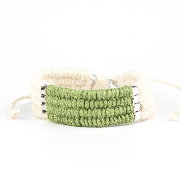 Hot Cross Bungee ~ Green Bracelet