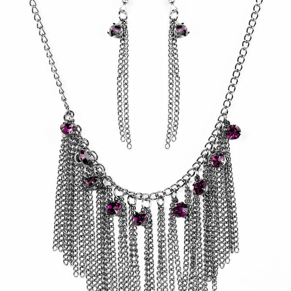 In For The Long Runway ~ Purple Necklace