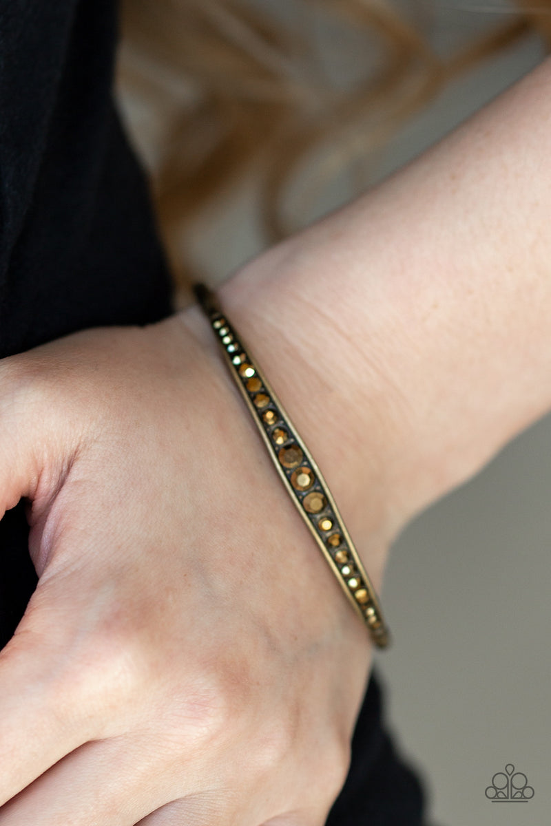 Just Sparkle And Wave ~ Brass Bracelet