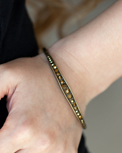 Just Sparkle And Wave ~ Brass Bracelet