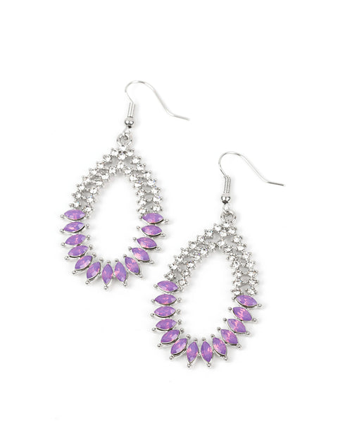 Lucid Luster ~ Purple Earrings