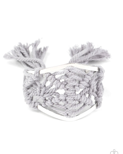 Macrame Mode ~ Silver Bracelet