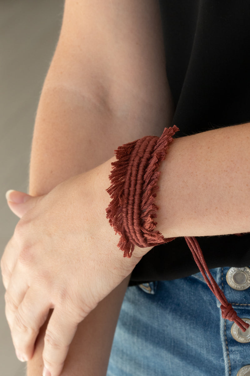 Make Yourself At Homespun ~ Brown Bracelet