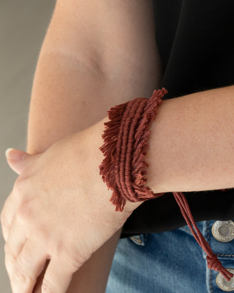 Make Yourself At Homespun ~ Brown Bracelet