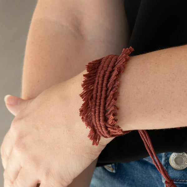 Make Yourself At Homespun ~ Brown Bracelet