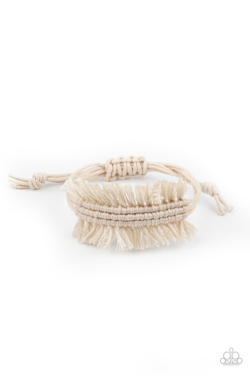 Make Yourself At Homespun ~ White Bracelet