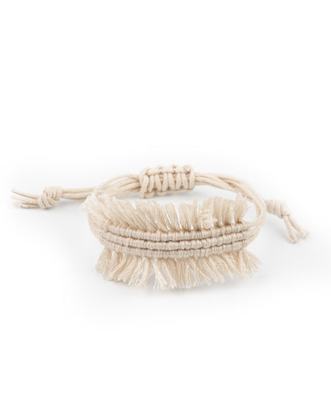 Make Yourself At Homespun ~ White Bracelet