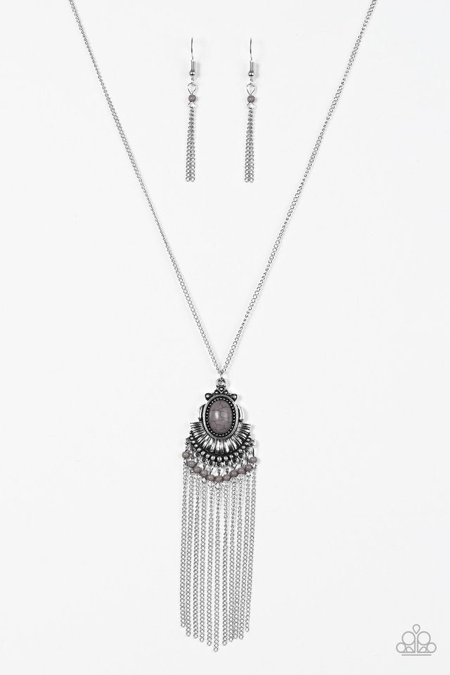 Mesa Breeze ~ Silver Long Necklace