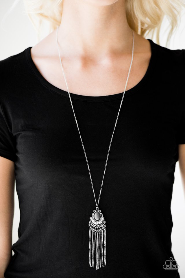 Mesa Breeze ~ Silver Long Necklace