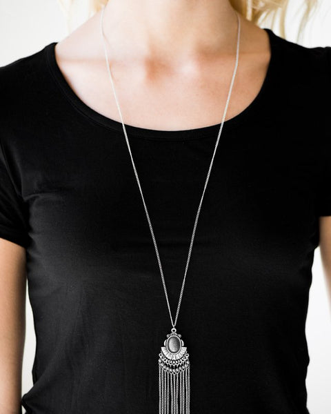 Mesa Breeze ~ Silver Long Necklace