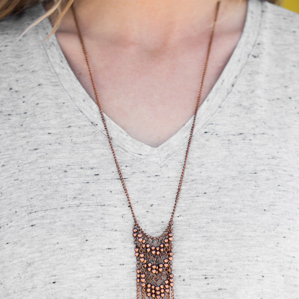 Metal Maven ~ Copper Long Necklace
