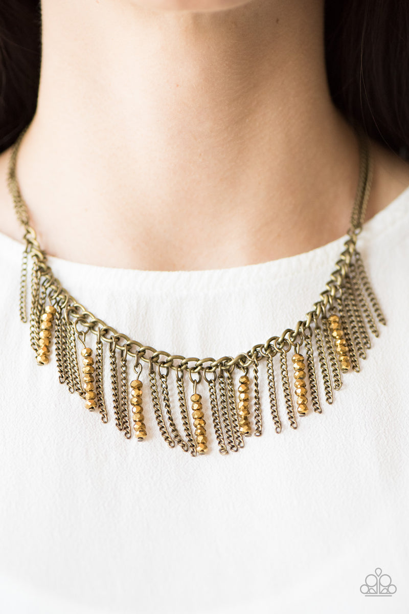 Metro Jungle ~ Brass Necklace