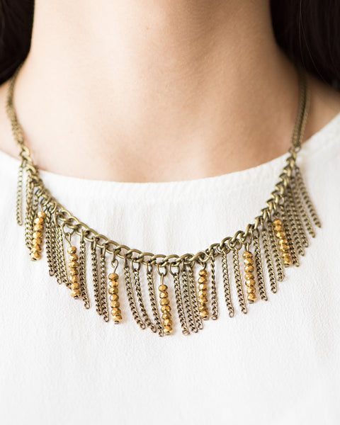 Metro Jungle ~ Brass Necklace