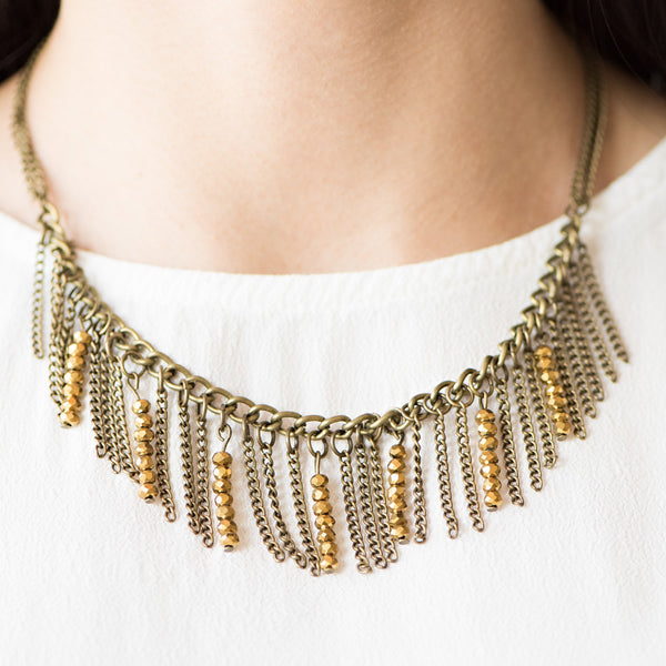 Metro Jungle ~ Brass Necklace
