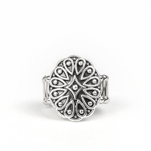 Modern Mandala ~ Silver Ring