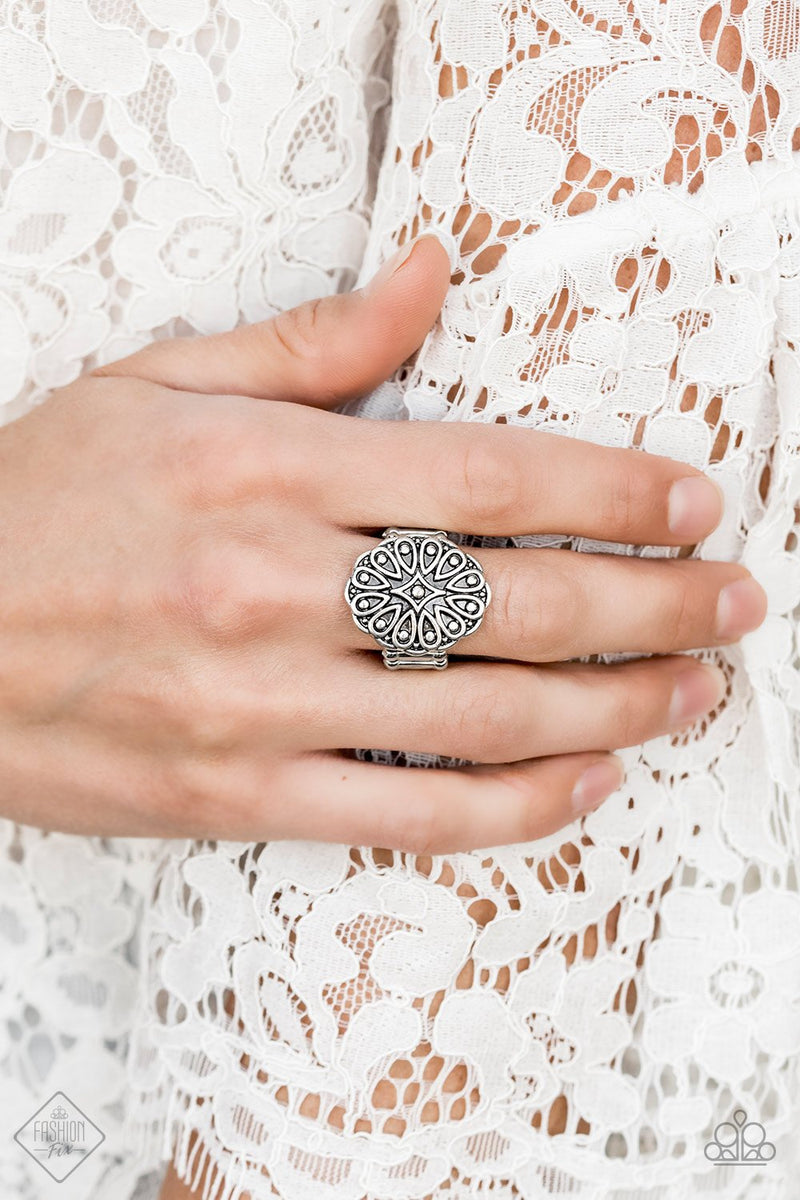 Modern Mandala ~ Silver Ring