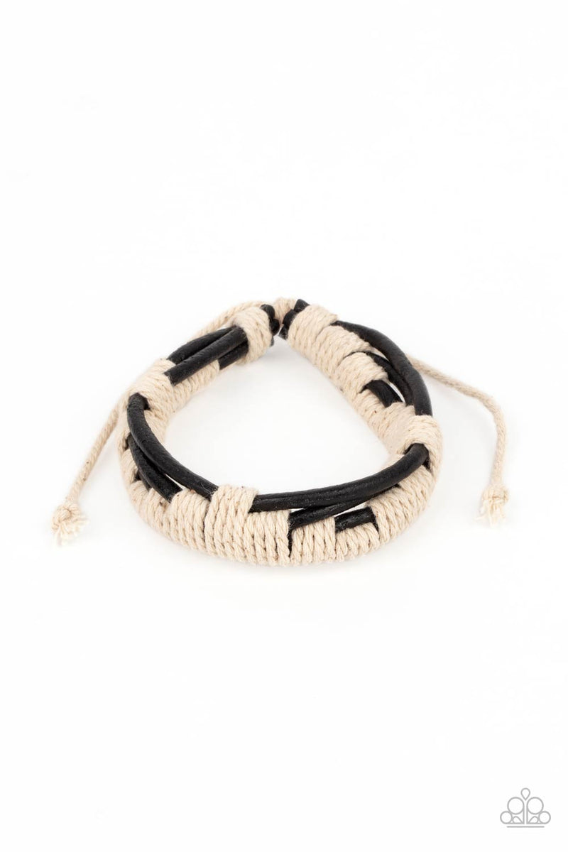 Nautical Distance ~ Black Bracelet