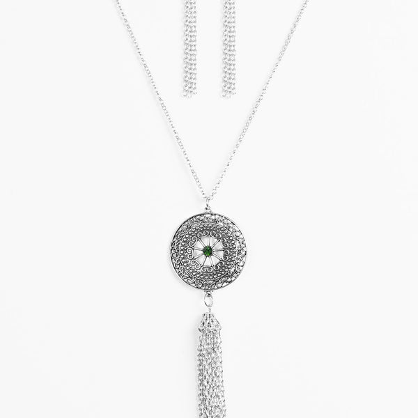 Noble Navigator ~ Green Long Necklace