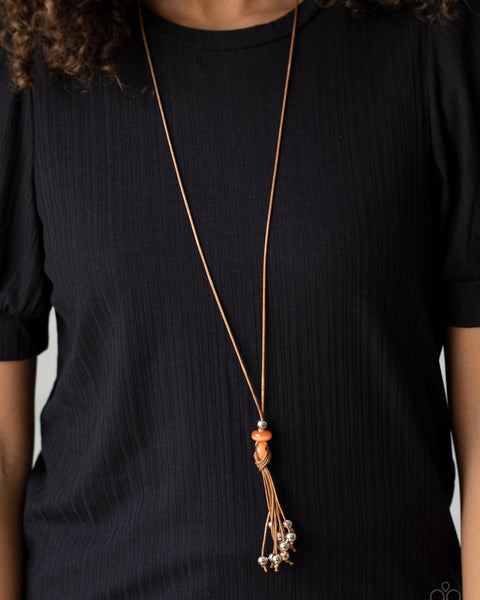 Ocean Child ~ Orange Necklace