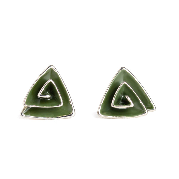 On Blast ~ Green Earrings