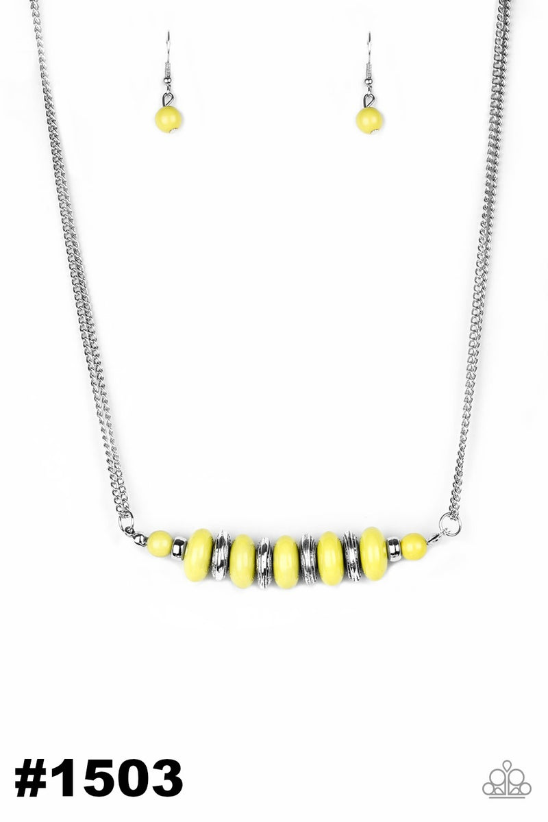 On Mountain Time ~ Yellow Necklace