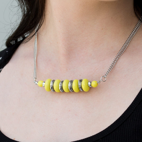 On Mountain Time ~ Yellow Necklace
