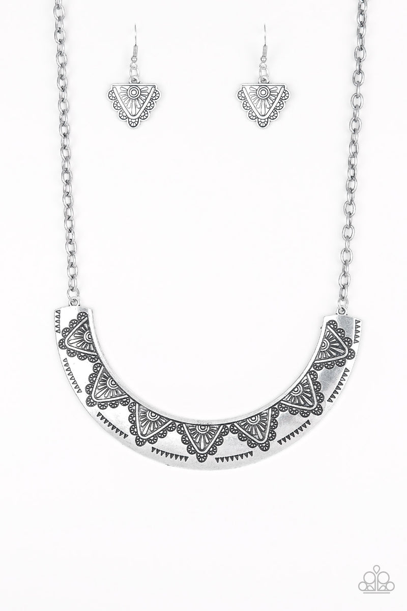Persian Pharaoh ~ Silver Necklace