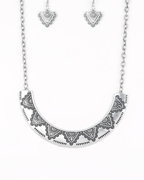 Persian Pharaoh ~ Silver Necklace