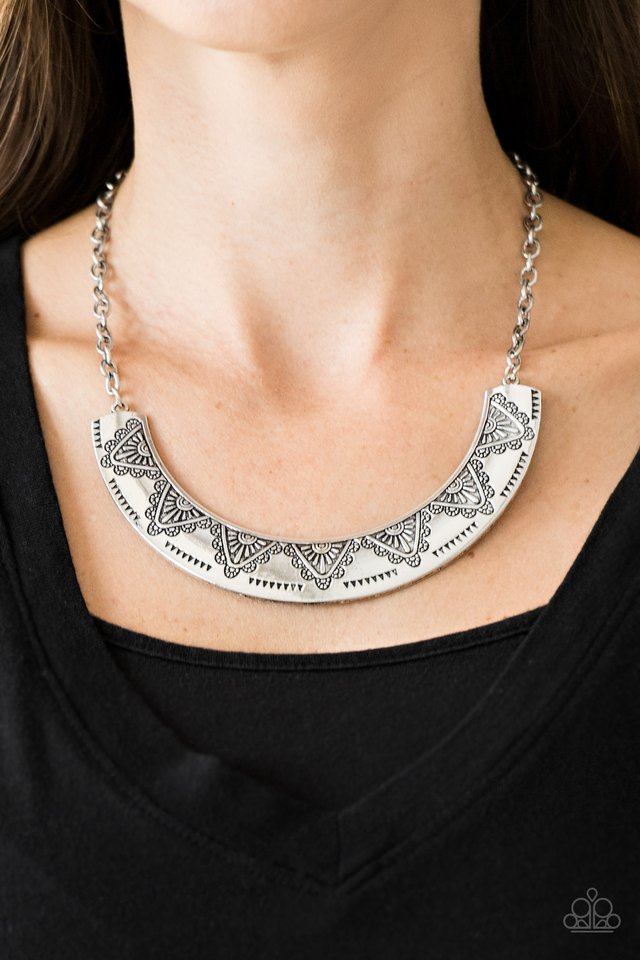 Persian Pharaoh ~ Silver Necklace