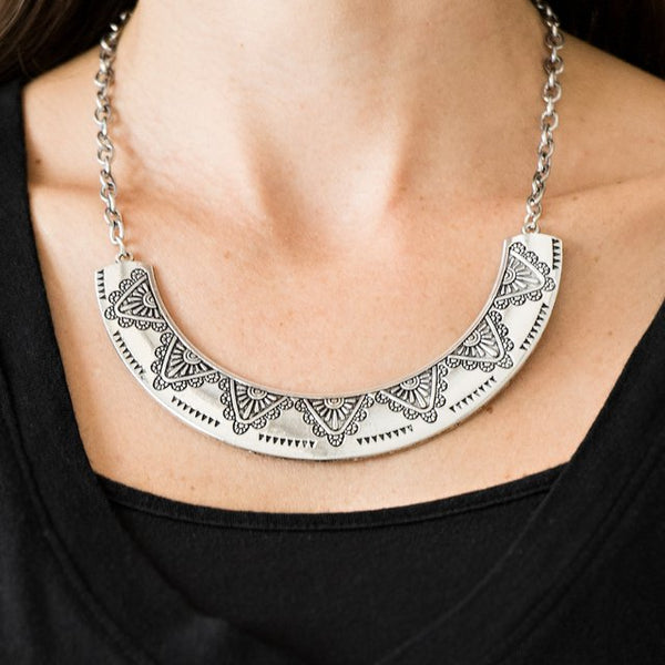 Persian Pharaoh ~ Silver Necklace