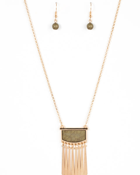 Plateau Pioneer ~ Green Necklace