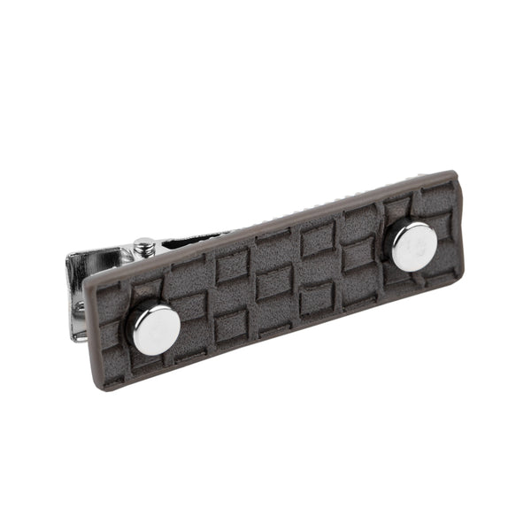 Pleasantly Patterned ~ Silver Hair Clip