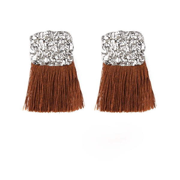 Plume Bloom ~ Brown Earrings