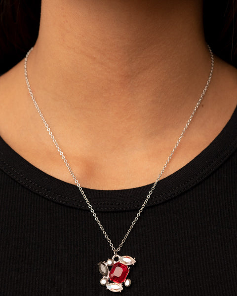 Prismatic Projection ~ Red Necklace