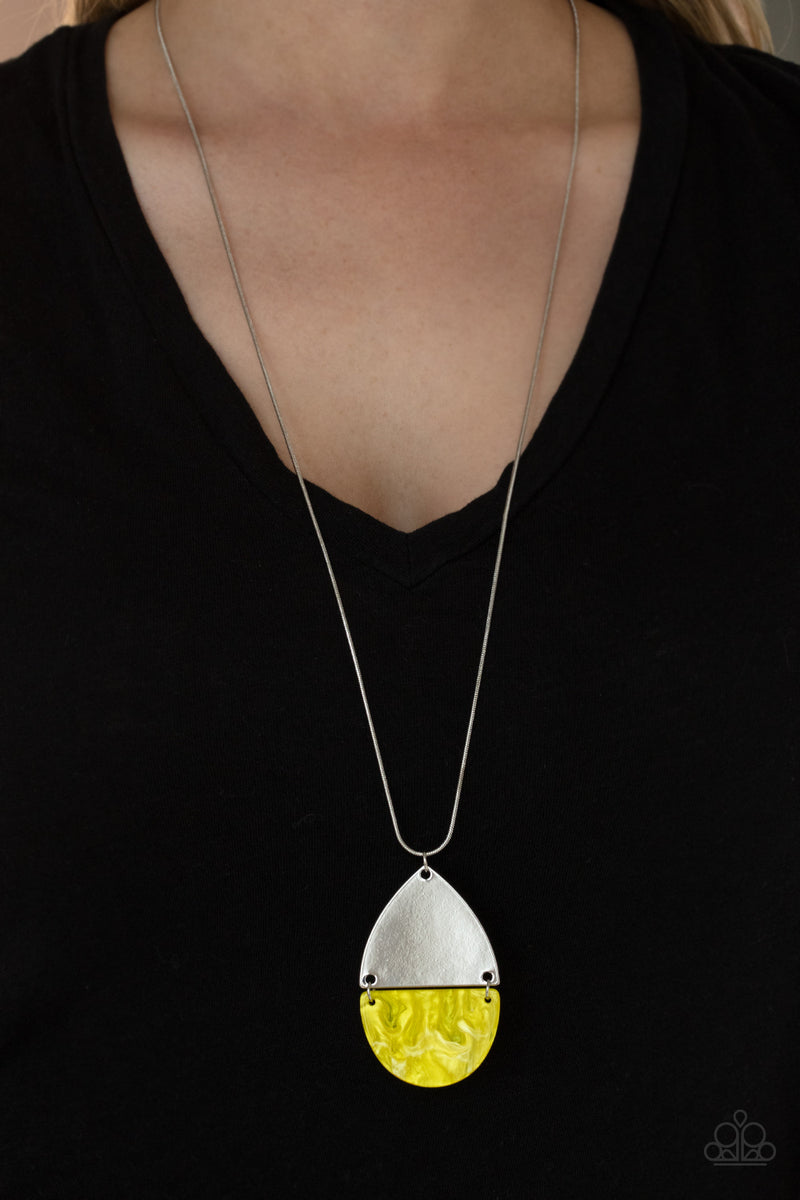 Rainbow Shores ~ Yellow Necklace
