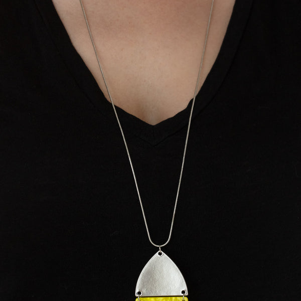 Rainbow Shores ~ Yellow Necklace