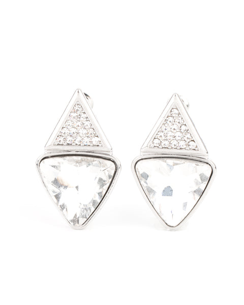Risky Razzle ~ White Earrings