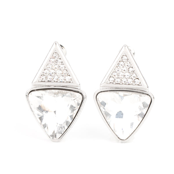 Risky Razzle ~ White Earrings