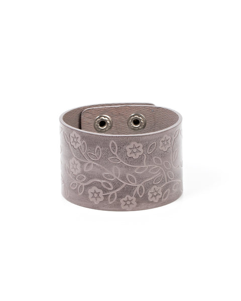 Rosy Wrap Up ~ Silver Bracelet