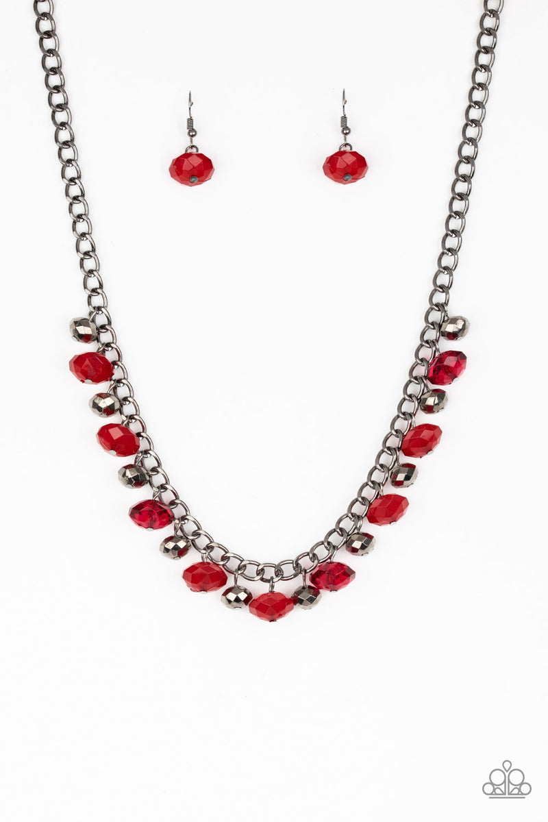 Runway Rebel ~ Red Necklace