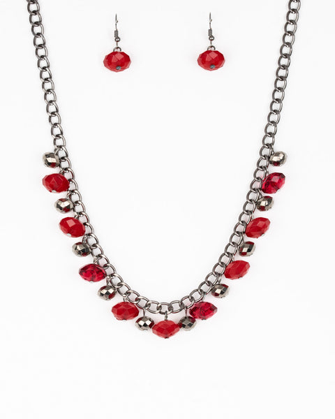 Runway Rebel ~ Red Necklace