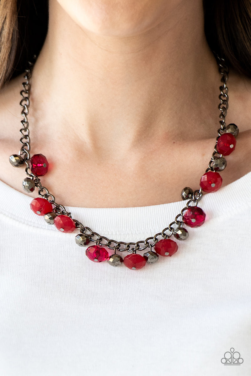 Runway Rebel ~ Red Necklace
