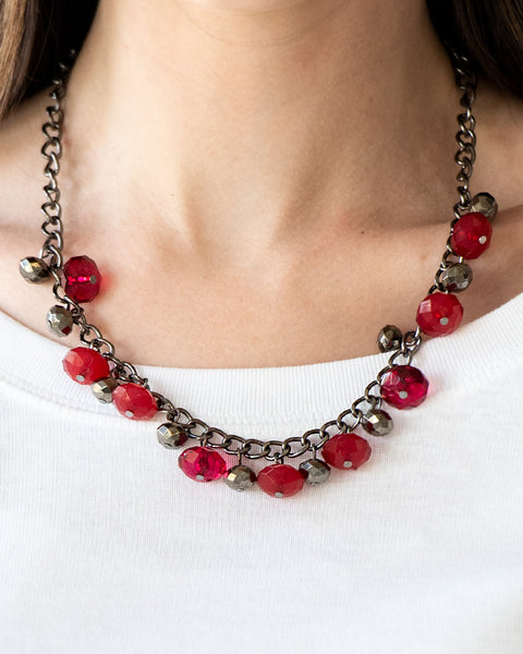 Runway Rebel ~ Red Necklace