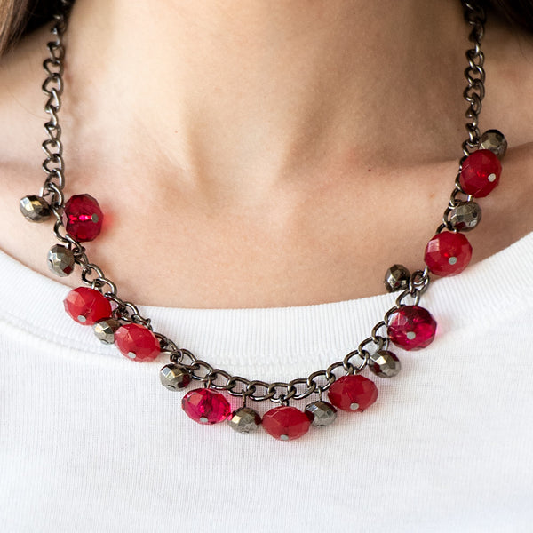 Runway Rebel ~ Red Necklace