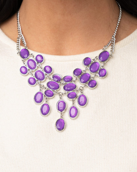 Serene Gleam ~ Purple Necklace