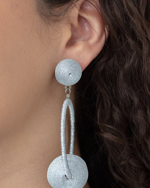 Social Sphere ~ Silver Earrings