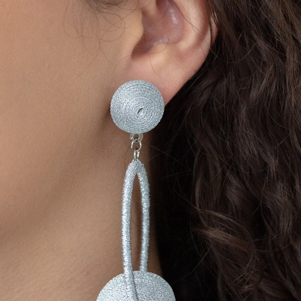 Social Sphere ~ Silver Earrings