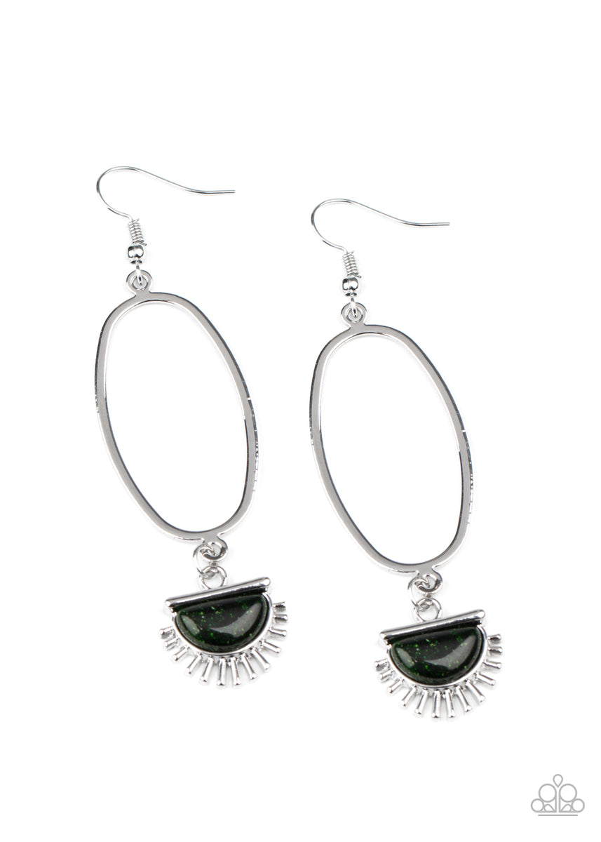 Sol Purpose ~ Green Earrings